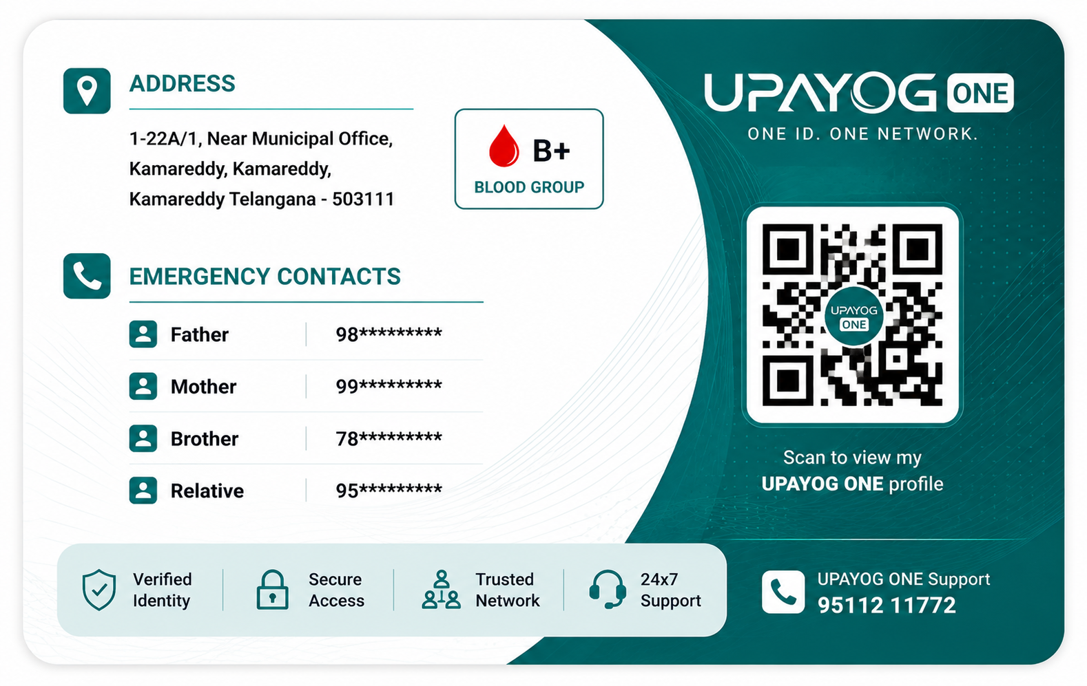UPAYOG Smart Card back